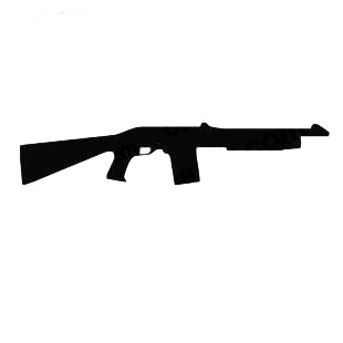 Gun pistol shotgun listed in military decals.