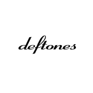 Deftones music band listed in music and bands decals.