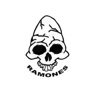 The Ramones puck rock music band listed in music and bands decals.