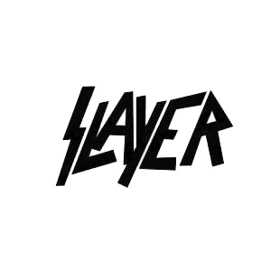 Slayer music band listed in music and bands decals.