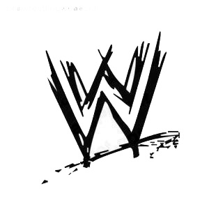 Wrestling WWF listed in famous logos decals.