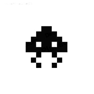 Space invaders alien listed in aliens decals.