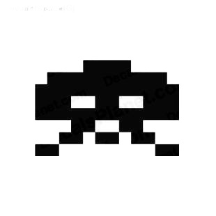 Space invaders alien listed in aliens decals.