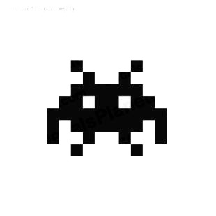 Space invaders alien listed in aliens decals.