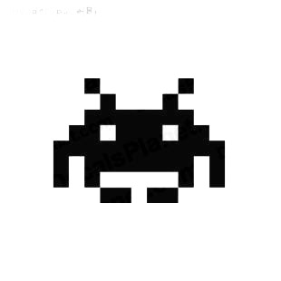 Space invaders alien listed in aliens decals.