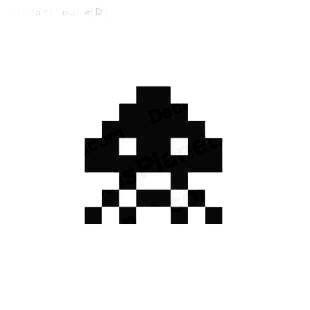 Space invaders alien listed in aliens decals.