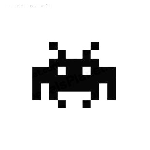 Space invaders alien listed in aliens decals.