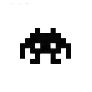 Space invaders alien listed in aliens decals.