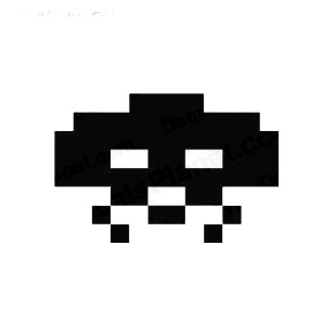 Space invaders alien listed in aliens decals.