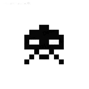 Space invaders alien listed in aliens decals.