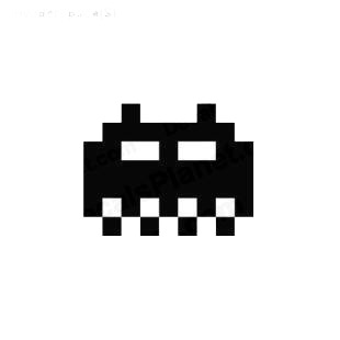 Space invaders alien listed in aliens decals.