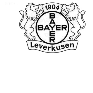 Bayern Leverkusen football team listed in soccer teams decals.