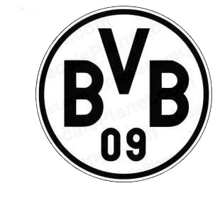 BV Borussia Dortmund football team listed in soccer teams decals.