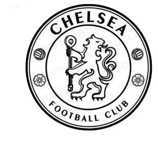 Chelsea FC Sports Team 5.9 Soccer Logo Die Cut Decal White Color 