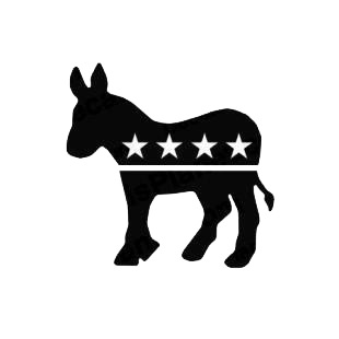 Democrat listed in political decals.