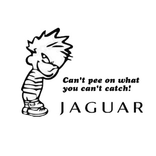 Can't pee on what you can't catch jaguar listed in funny decals.