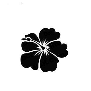 Hibiscus flower Hawaiian Tropical Flowers Hibiscuit listed in flowers decals.