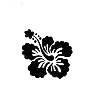 Hibiscus flower Hawaiian Tropical Flowers Hibiscuit listed in flowers decals.