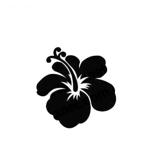 Hibiscus flower Hawaiian Tropical Flowers Hibiscuit listed in flowers decals.