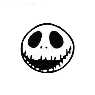 Jack Skellington pumpkin king listed in characters decals.