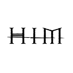 HIM band music listed in music and bands decals.