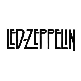 Led Zeppelin band music listed in music and bands decals.