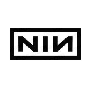NIN Nine Inch Nails band music listed in music and bands decals.