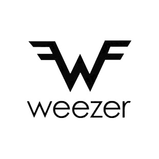 Weezer band music listed in music and bands decals.