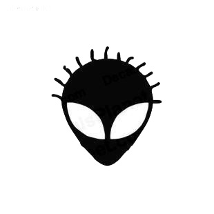 Alien ovni monster ET listed in aliens decals.