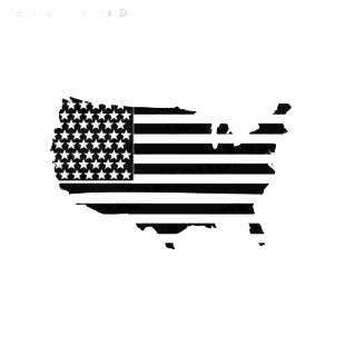 American Flag United States Of America Vinyl Decal Sticker