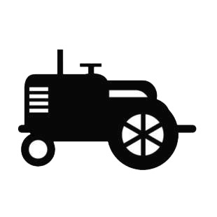 Tractor listed in agriculture decals.