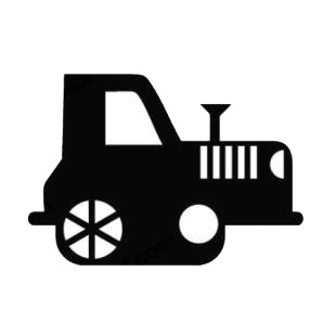 Tractor listed in agriculture decals.