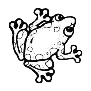 Frog listed in amphibians decals.