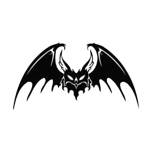 Scary bat listed in bats decals.