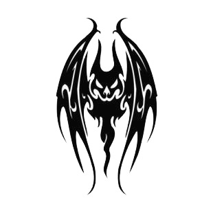 Scary bat listed in bats decals.