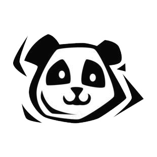Panda's face listed in bears decals.