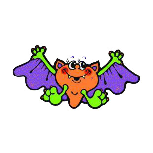 Happy bat listed in bats decals.