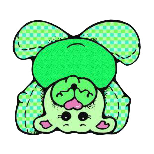 Upside down green bear listed in bears decals.