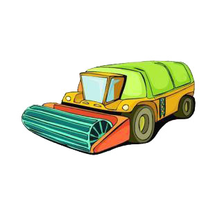 Harvesting tractor listed in agriculture decals.