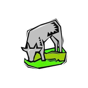 Eating cow listed in agriculture decals.