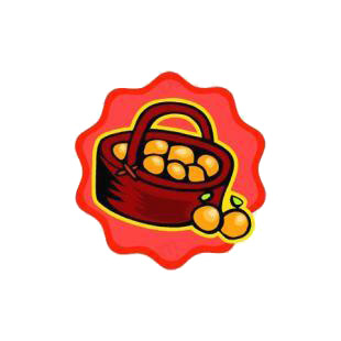 Apple basket listed in agriculture decals.