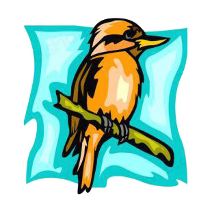 Tropical bird listed in birds decals.