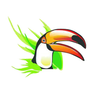 Tucan listed in birds decals.