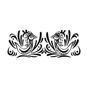 Bird drawing listed in birds decals.