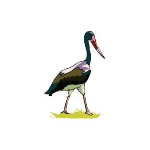 Crane bird listed in birds decals.