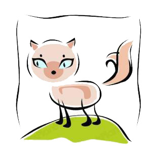 Pink cat listed in cats decals.