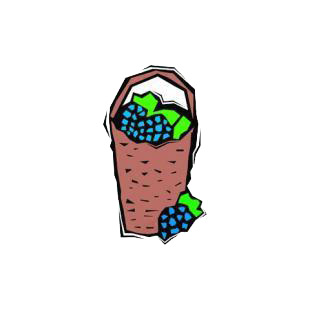 Grapes basket listed in agriculture decals.