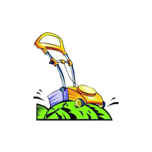 Lawn mower listed in agriculture decals.