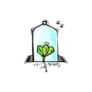 Herb in a glass listed in agriculture decals.