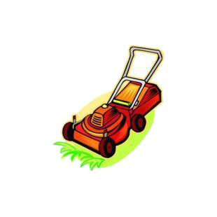 Lawn mower listed in agriculture decals.